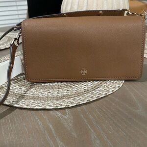 Tory Burch Tan Emerson Convertible Crossbody Bag